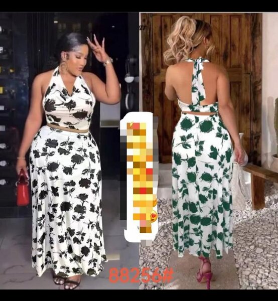 Complet d'été chic à motifs