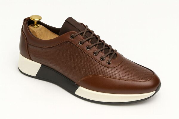 Baskets en cuir pour hommes