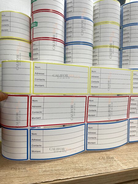 Étiquettes de livraison autocollantes