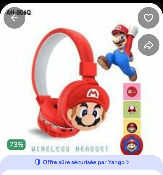 Casque sans fil Mario
