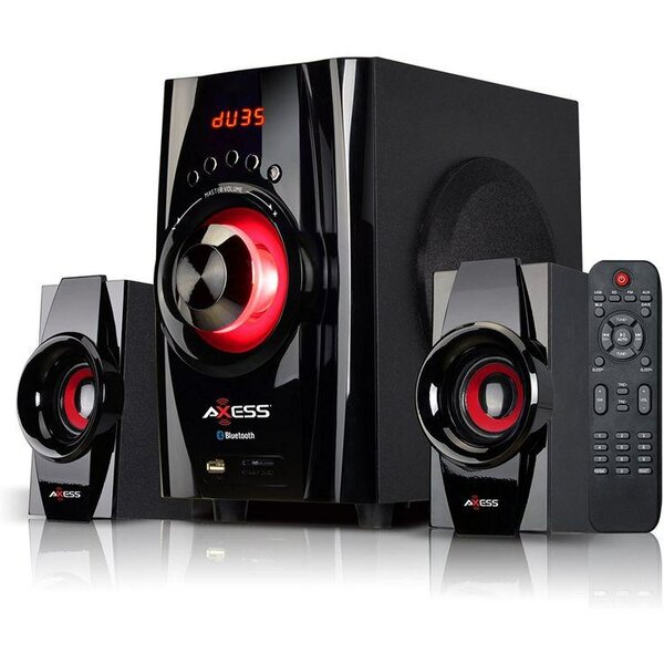 AXESS Bluetooth Enceinte PC avec Télécommande