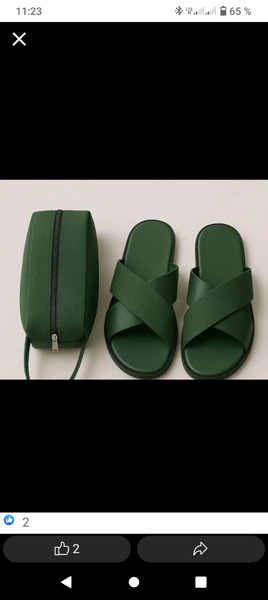 Sandales vertes pour femme