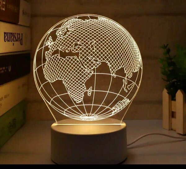 Lampe 3D décorative pour chambre à coucher