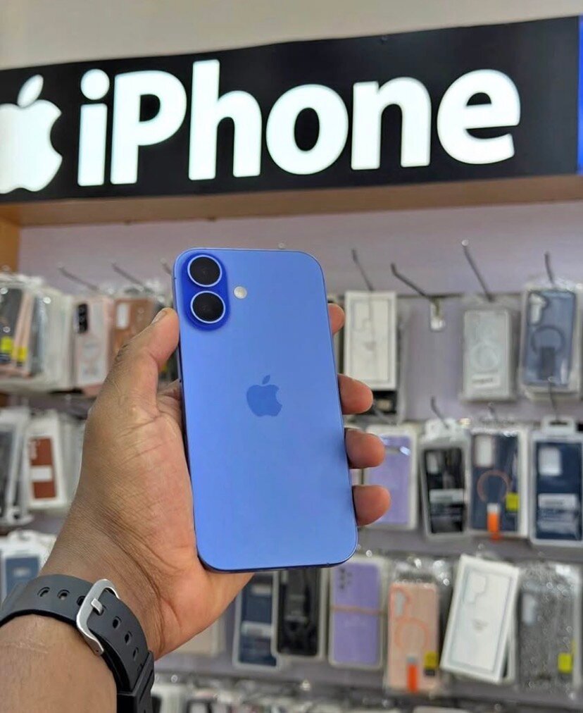 iPhone bleu élégant