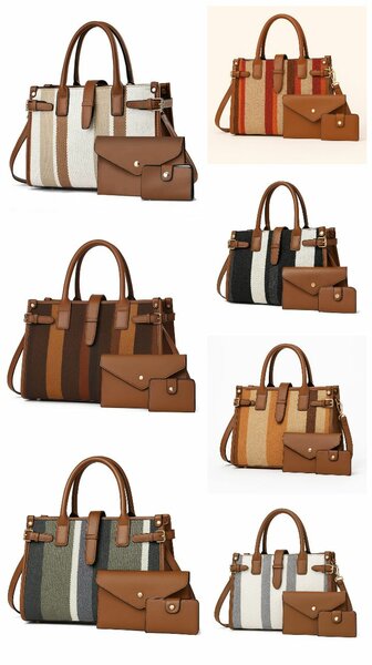 Sac à main rayé élégant