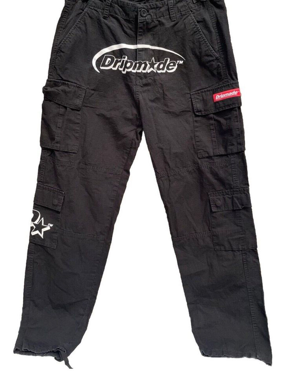 Pantalon cargo noir tendance