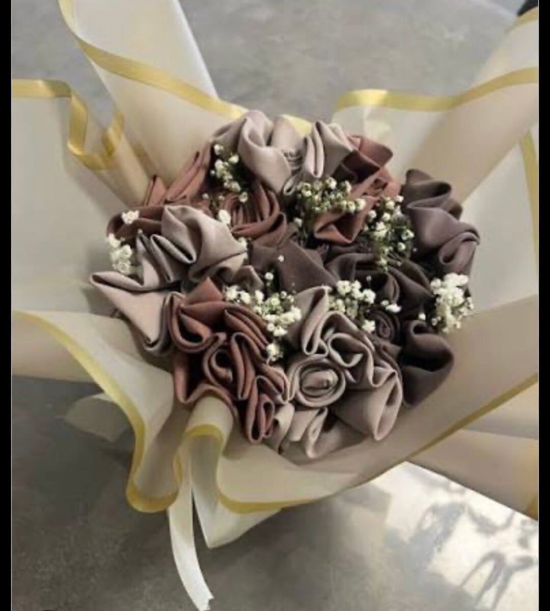 Bouquet en tissu élégant