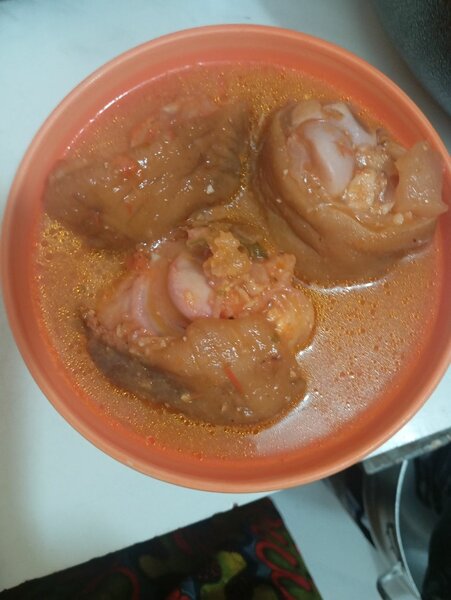 Soupe de patte de boeuf épicée