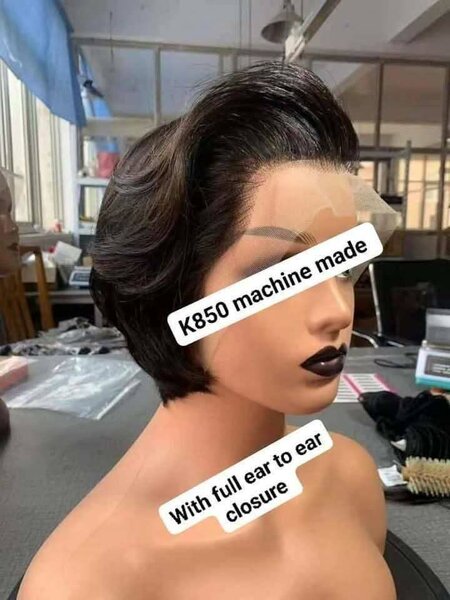 Wigs already made wig machine made and handmade