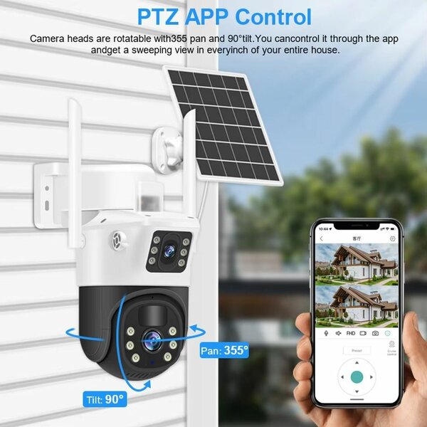 SOLAR CAMERA WITH 4G AND BATTE
