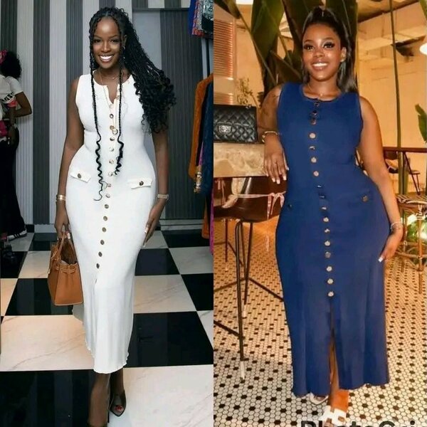 Robe élégante sans manches