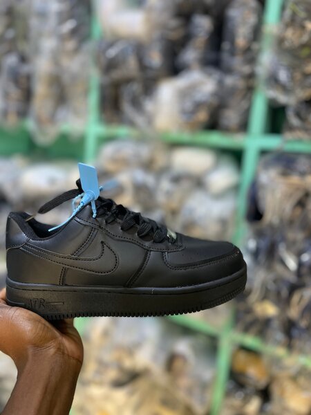 Baskets noires unisexes