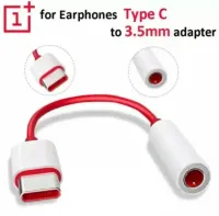 Original Oneplus Earphone Jack Adapter Type-C To 3.5mm Headphone Converter Cable For OnePlus 6T 7 7Pro 7T 7T Pro 8 8ProLo