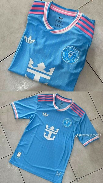 Maillot de football rétro bleu