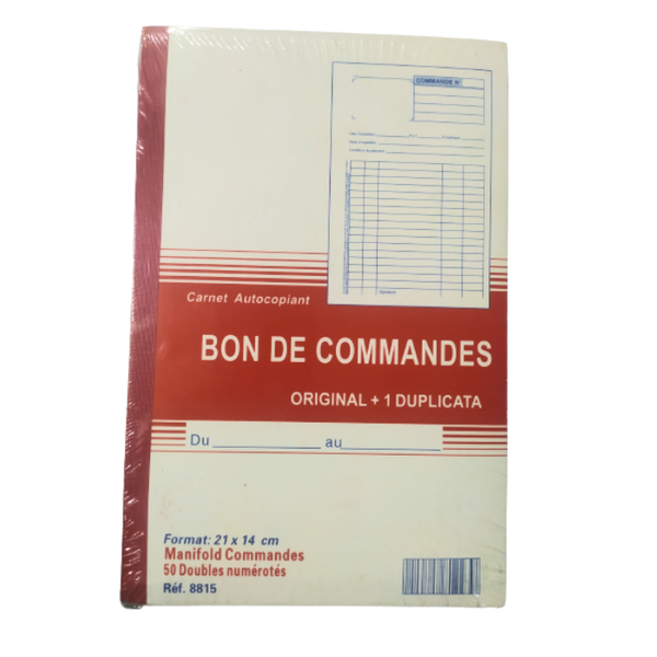 Carnet Bon de Commandes X 5