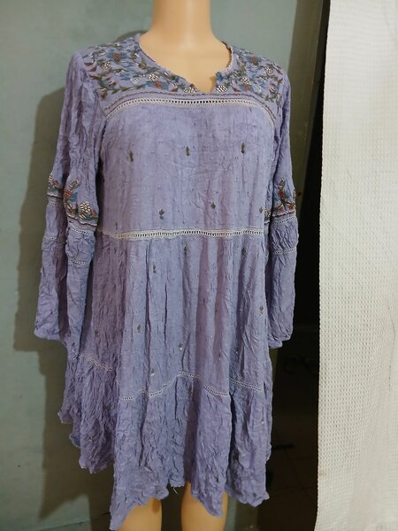 Robe d'été bohème brodée