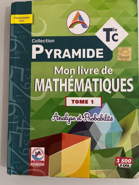 Livre Mathématiques Terminale