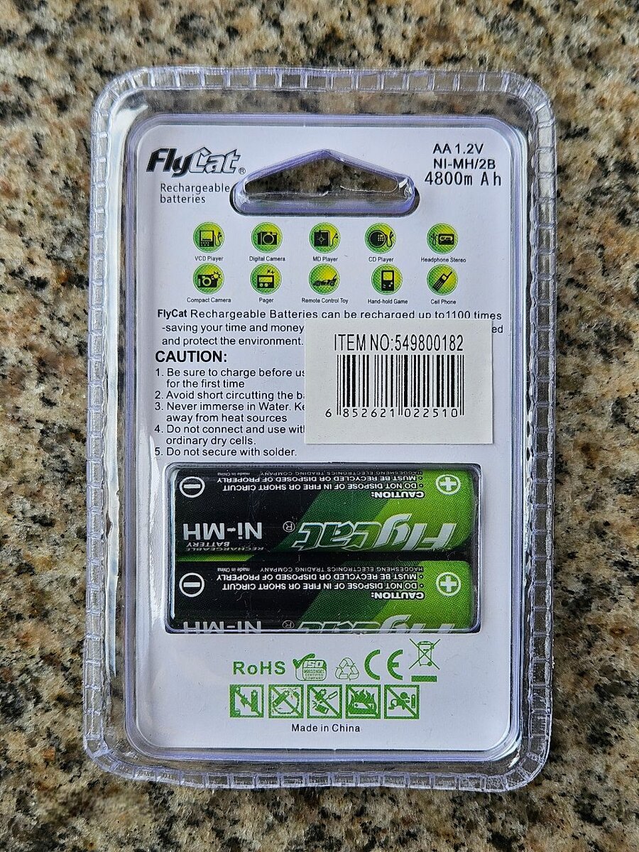 PILES RECHARGEABLES 4800MAH