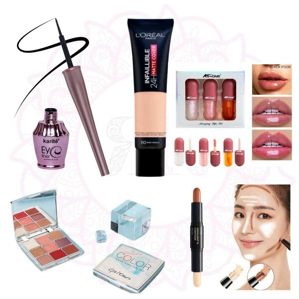 Deal Karite Mascaea + Loreeal Foundation + Lipsgloss set +E