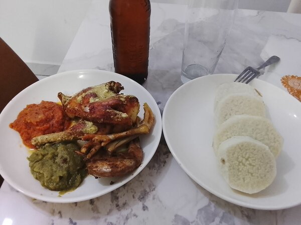 Repas savoureux poulet frit