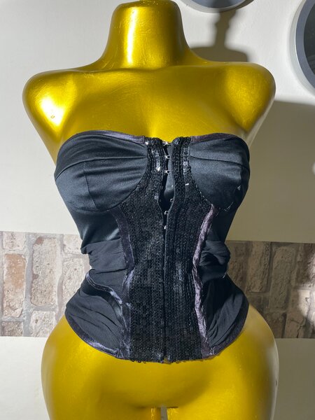 Corset Bustier Noir Glamour