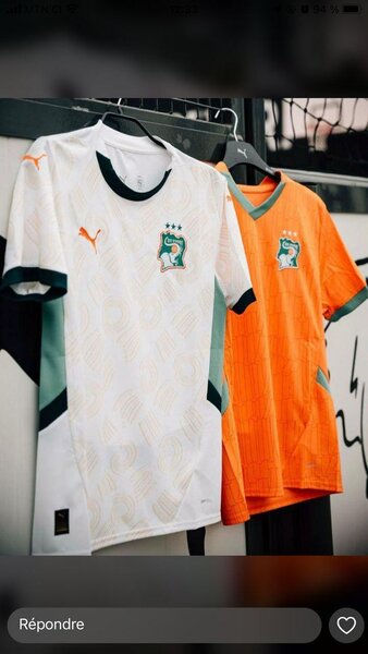 Maillot de côte d'ivoire