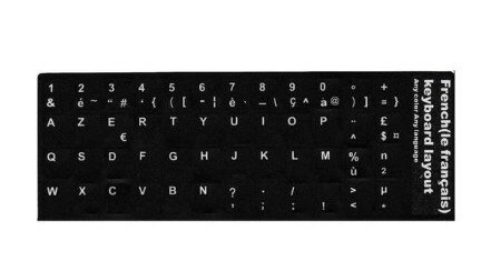 Sticker Autocollant Clavier Azerty