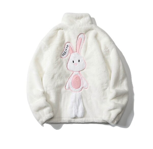 Шубка-парка унисекс из искусственного меха кролика HISTREX