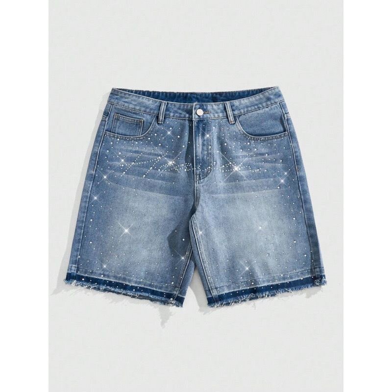 Shorts en jean avec strass