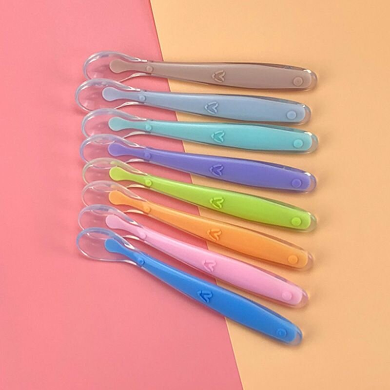 Baby Silicone Feeding Spoon  Soft, Safe, and Easy to Use