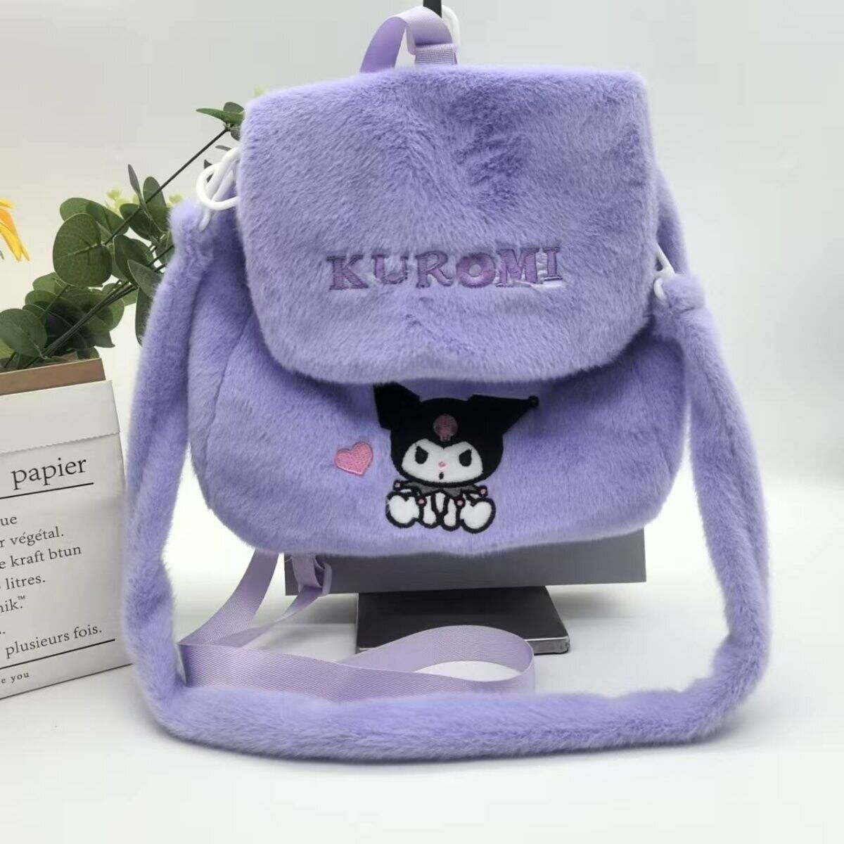 Sac à dos peluche Kuromi