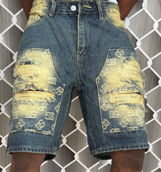 Short en jean décontracté homme