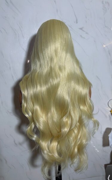 Perruque blonde longue