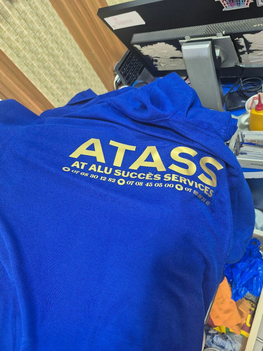 Polo bleu masculin XL