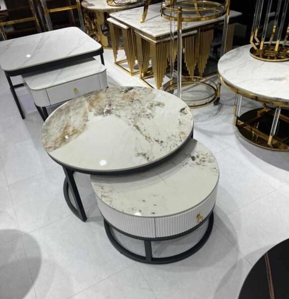 Tables basses en marbre