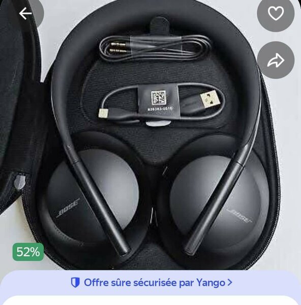 Casque Bose à Réduction de Bruit