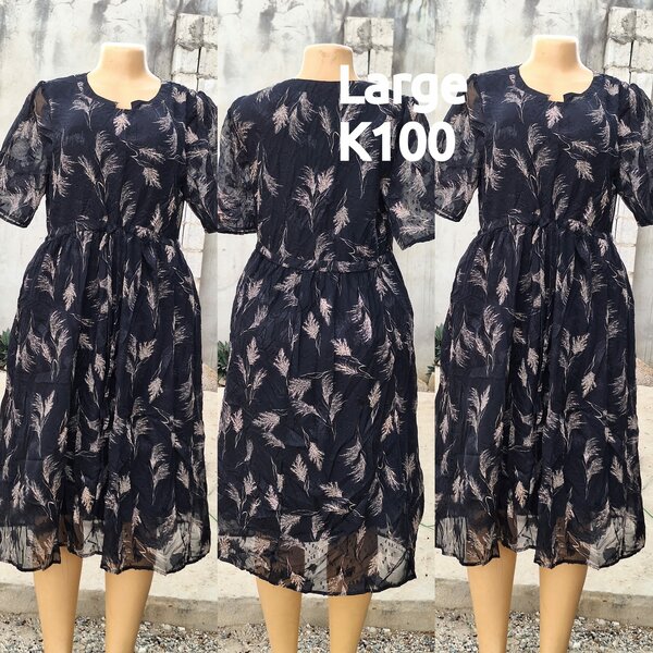 Beautiful and high-quality women's dress made of salaula silk