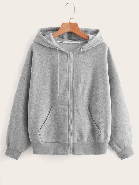 Sweat à capuche zippé unisexe