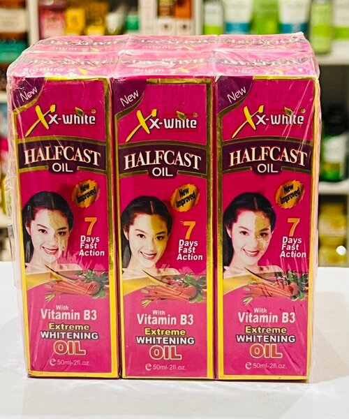 Xx white halfcast whitening oil