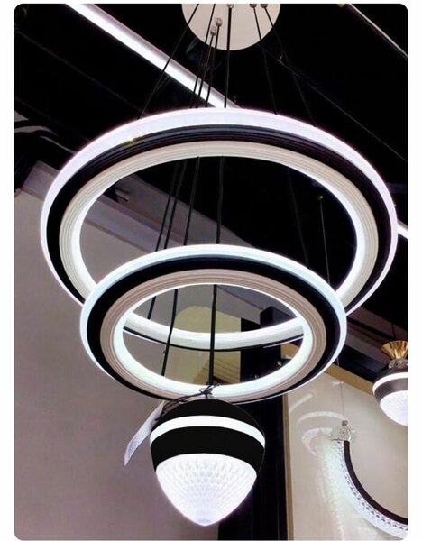 16.53" MODERN STYLE MULTI-TIER ROUND CHANDELIER
