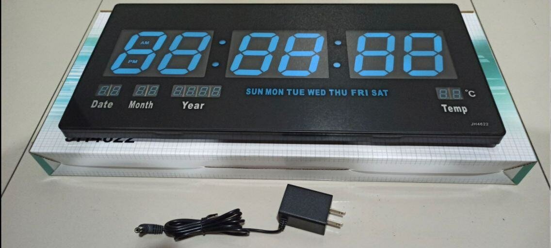 LED DIGITAL ALARM WALL CLOCK