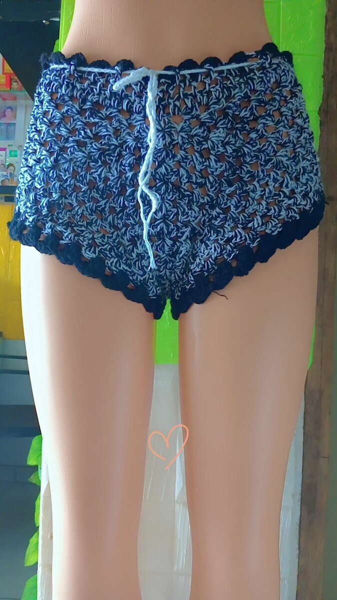 Shorts en Crochet Style Bohème