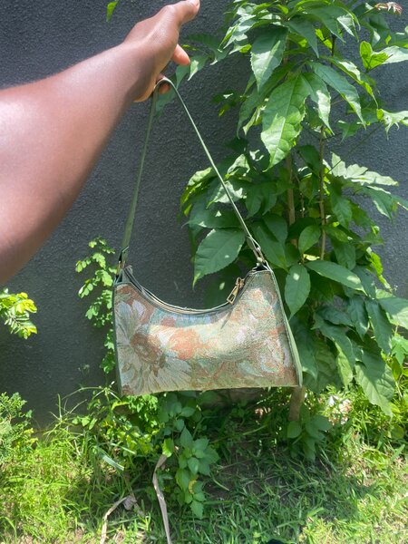 Sac à main à motif floral