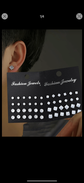 Boucles d'oreilles diamants pour hommes et femmes