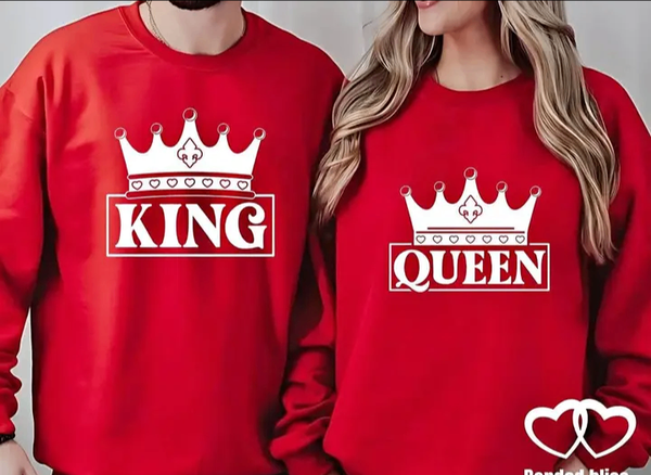 T-shirt Couple Roi Reine