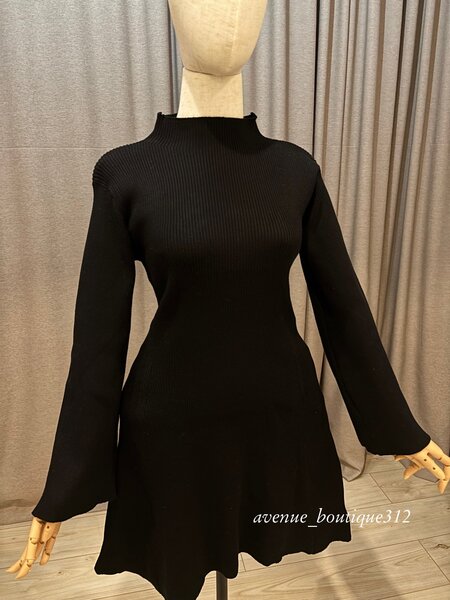 Платье  черное трикотажное