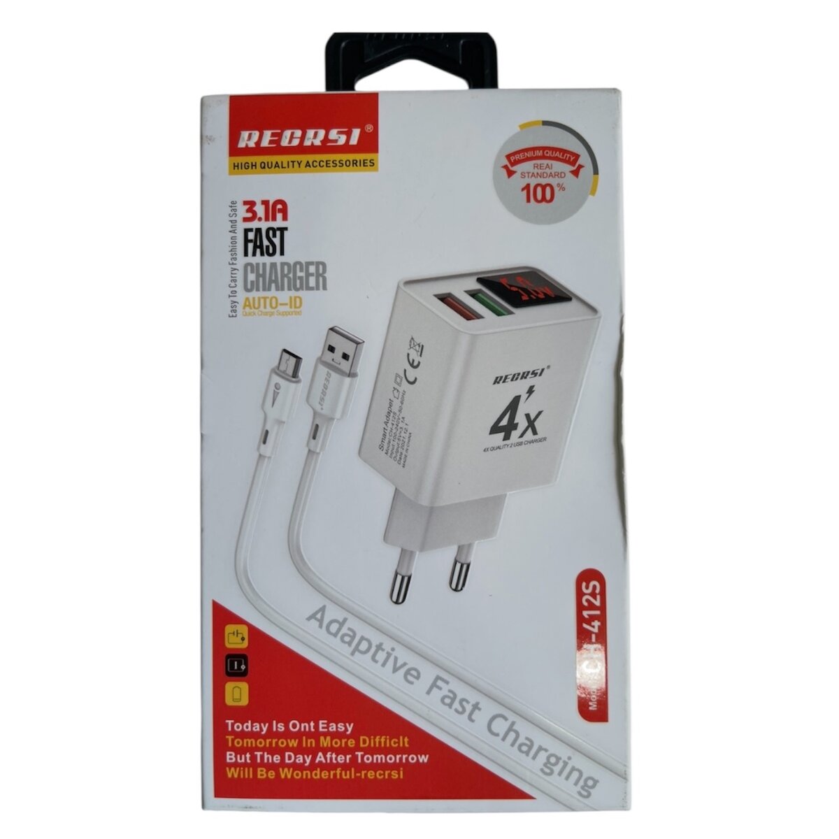 Chargeur Rapide 3.1A Écran Led