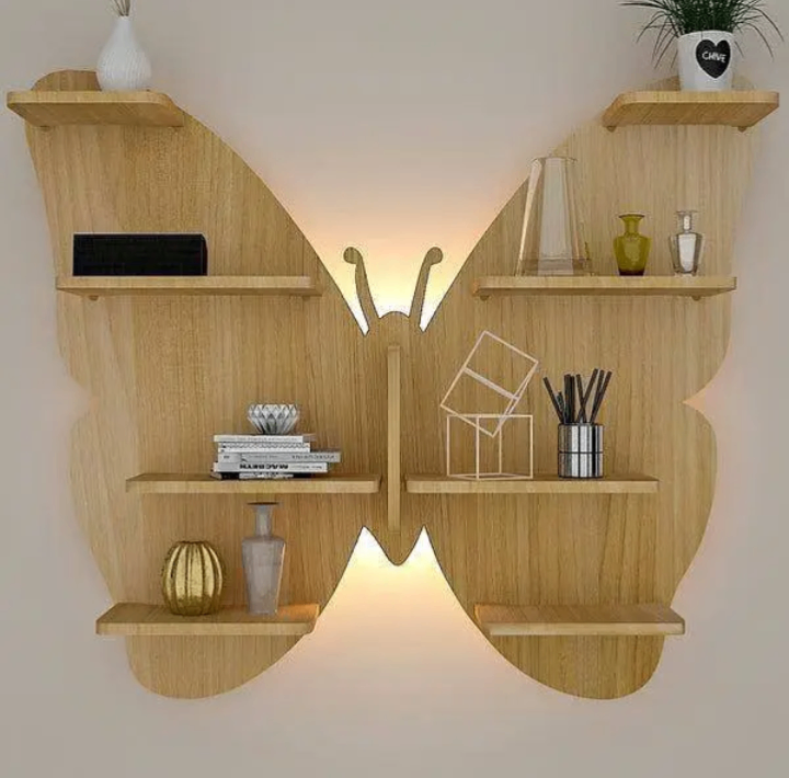 Étagères murales design bois