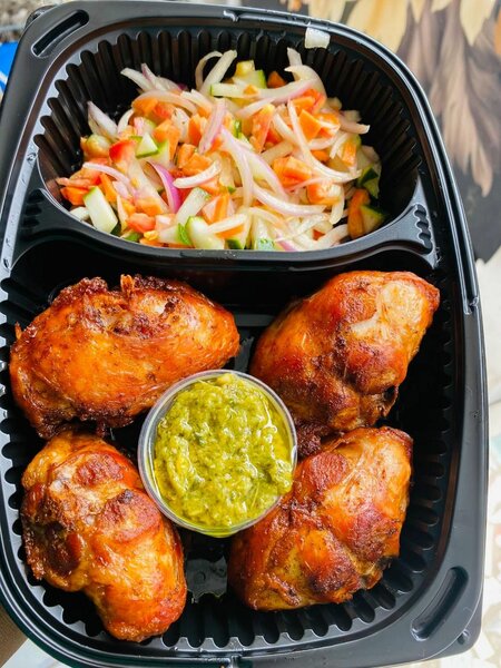 Attiéké + croupion de dinde