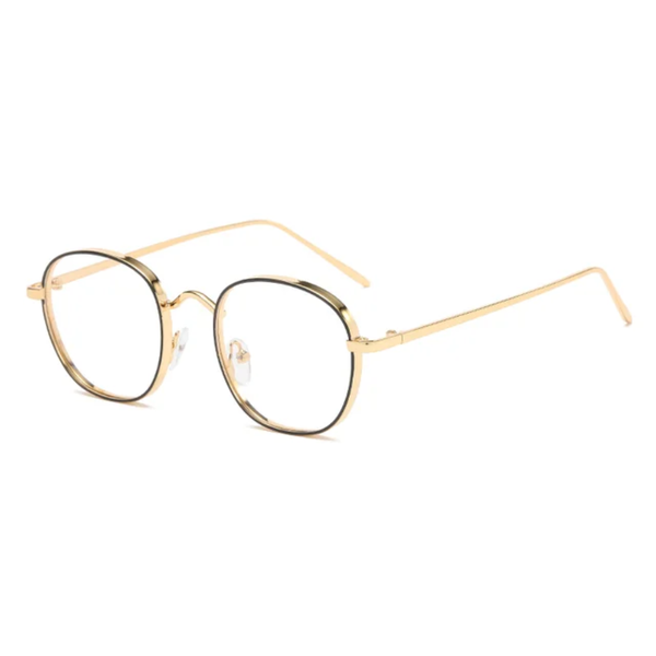 Lunettes rondes vintage dorées